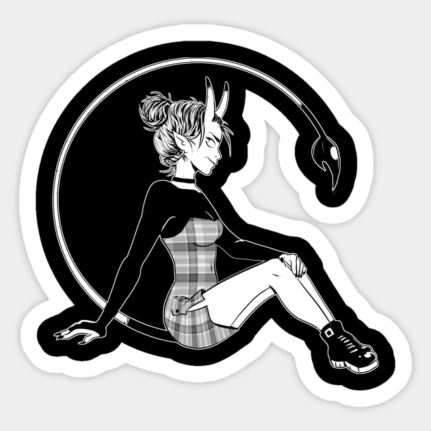 DemonGirl Sticker by Lym